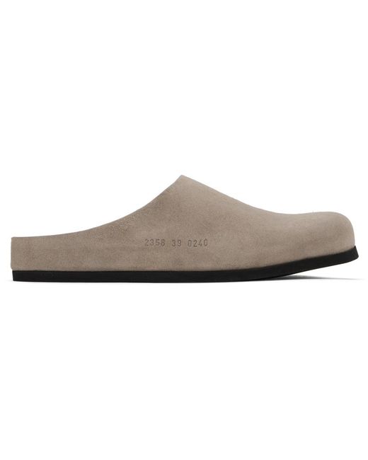 Common Projects Black Clog Slip-on Loafers for men