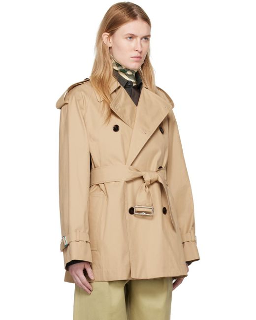Burberry Natural Double-Breasted Jacket
