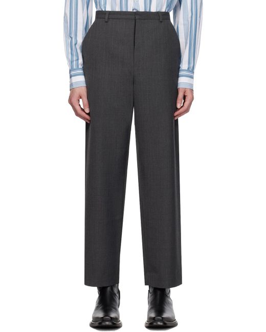 Acne Black Gray Four-pocket Trousers for men