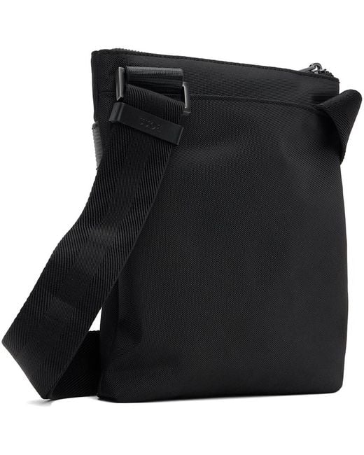Boss Black Striped Envelope Bag for men