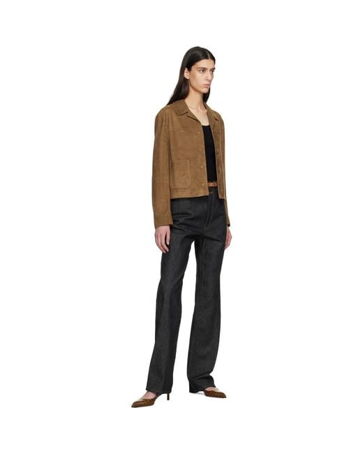 Tom Ford Brown Tan Soft Lamb Suede Jacket
