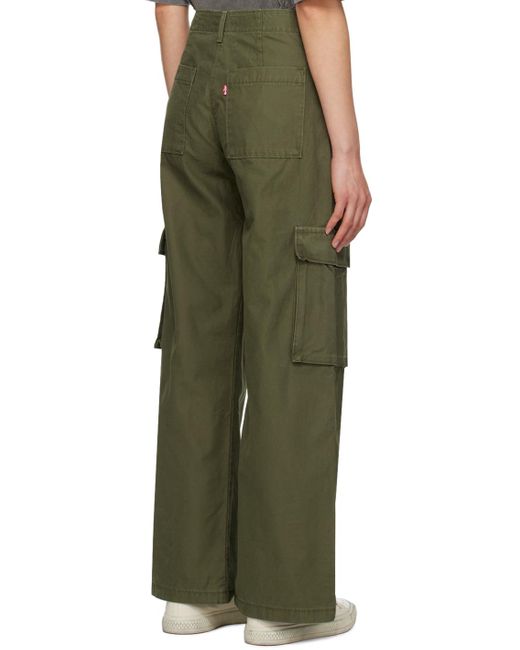 Levi's Green Khaki baggy Cargo Pants