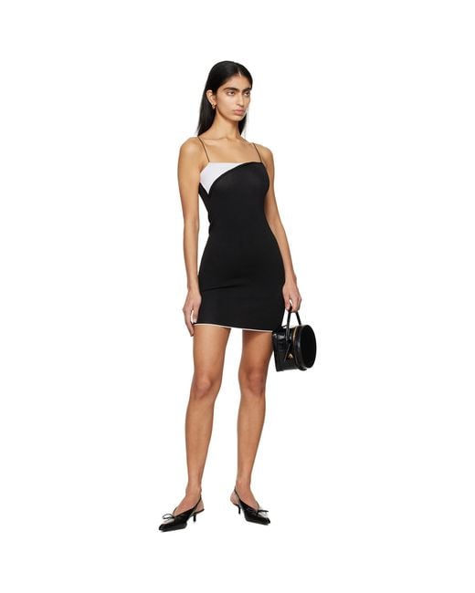 Jacquemus Black 'Aro' Mini Dress