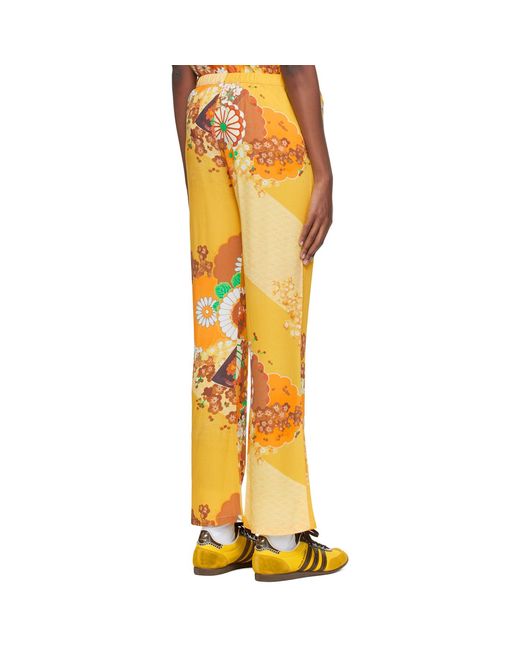 ERL Orange Viscose Lounge Pants