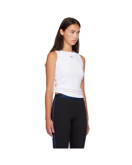Off-White c/o Virgil Abloh White 'Off' Stamp Round Tank Top