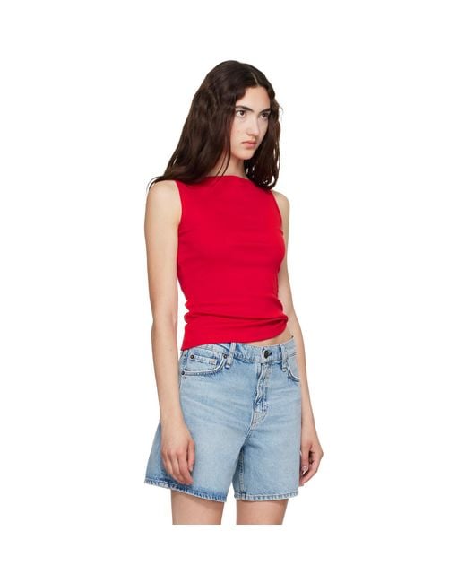 Flore Flore Red Timmi Tank Top