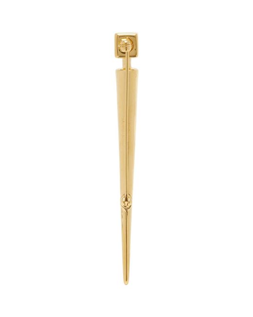 Jil Sander Metallic Garnet Brooch