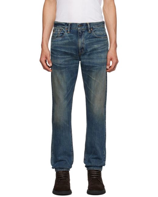 RRL Blue Indigo Slim-fit Jeans for men