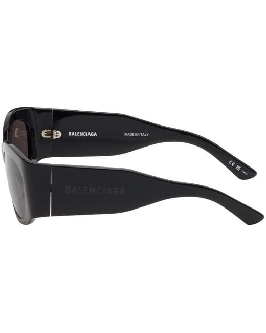 Balenciaga Black Cat-eye Sunglasses for men