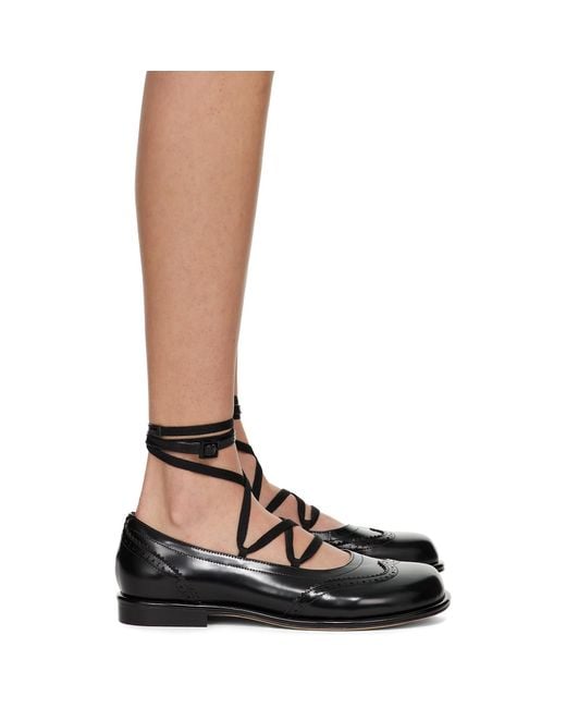 ShuShu/Tong Brown Lace-Up Flat Brogues