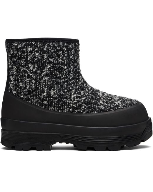 Diemme Black Badia Shearling Boots for men