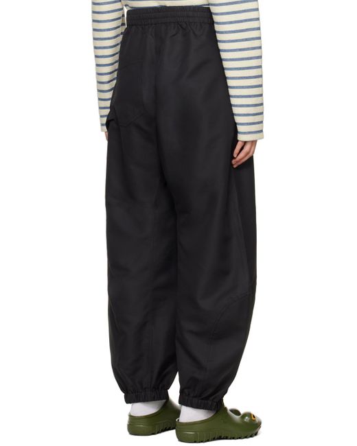 Pantalon de détente asymétrique noir J.W. Anderson en coloris Black