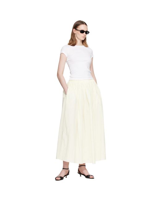 Loulou de Saison Natural Off- Naya Gathered Maxi Skirt