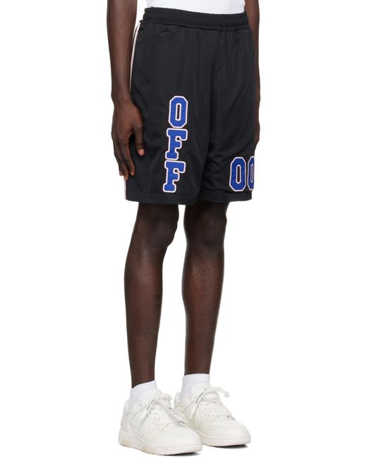 Off-White c/o Virgil Abloh Black Off- 'Off' Mesh Basket Shorts for men