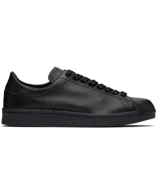 Y-3 Black Superstar Sneakers for men