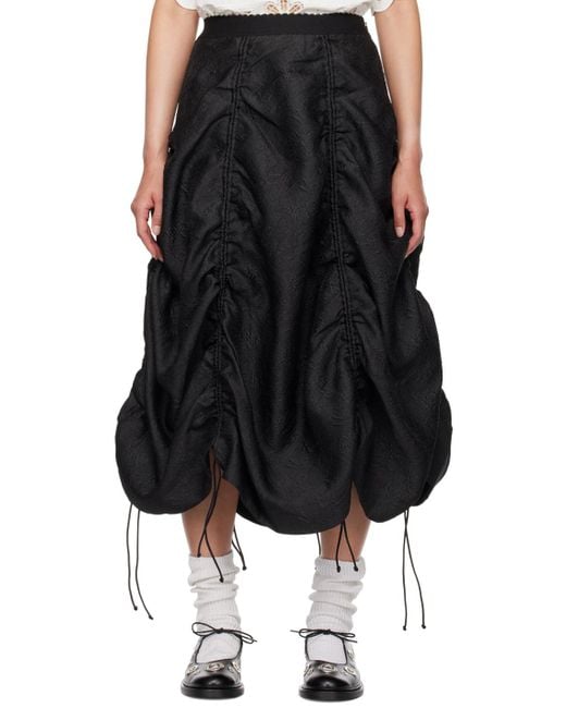 Sea Black Elegi Midi Skirt