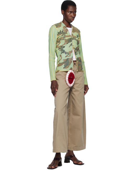 Stanley Raffington Green Plated Knit Jacket