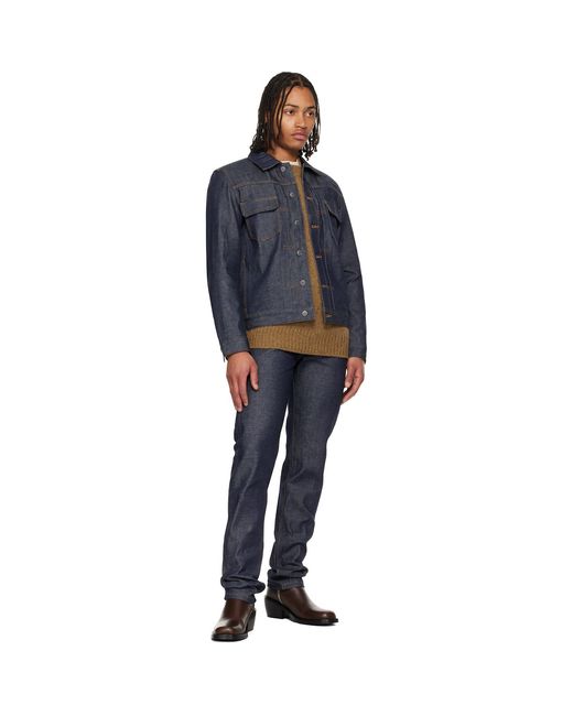 A.P.C. Blue Work Denim Jacket for men