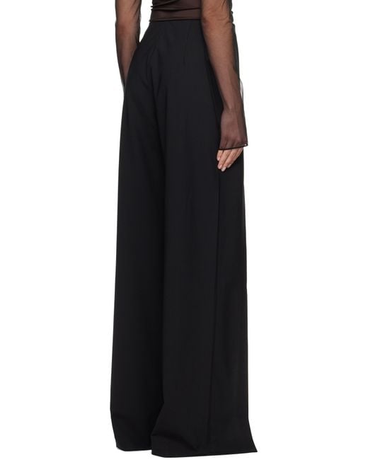 Nensi Dojaka Black Luna Tailored Slit Trousers