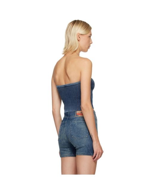 DIESEL Blue M-Clarksvillex-C Tube Top