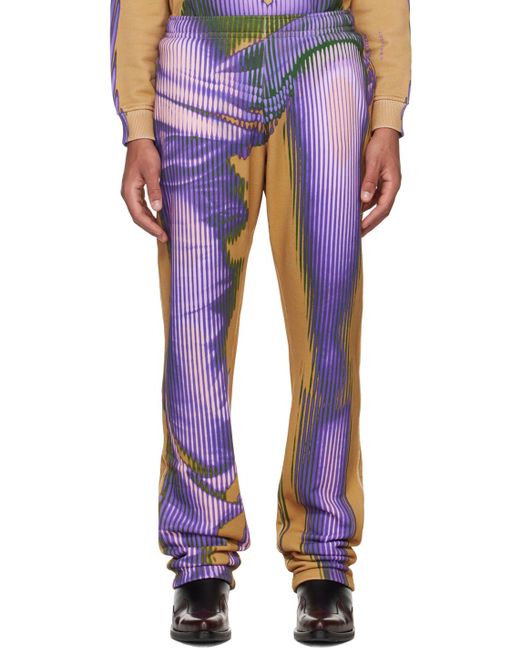 Y. Project Blue Tan Jean Paul Gaultier Edition Lounge Pants for men