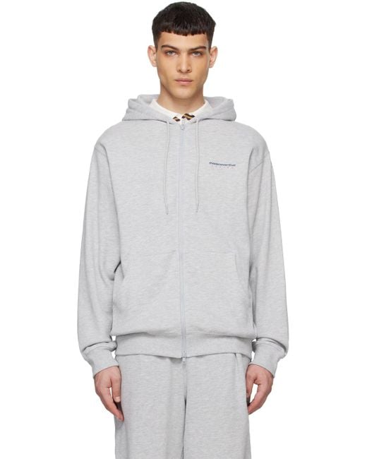 Thisisneverthat Gray Dsn Hoodie for men