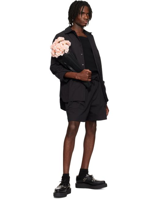 メンズ Simone Rocha ブラック Bow Detail Workwear シャツ Black