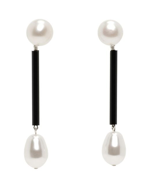 Sophie Buhai White Small Osiris Pearl Earrings