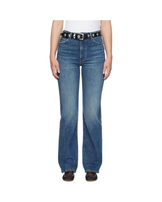 Khaite Blue 'The Danielle' Stretch Jeans