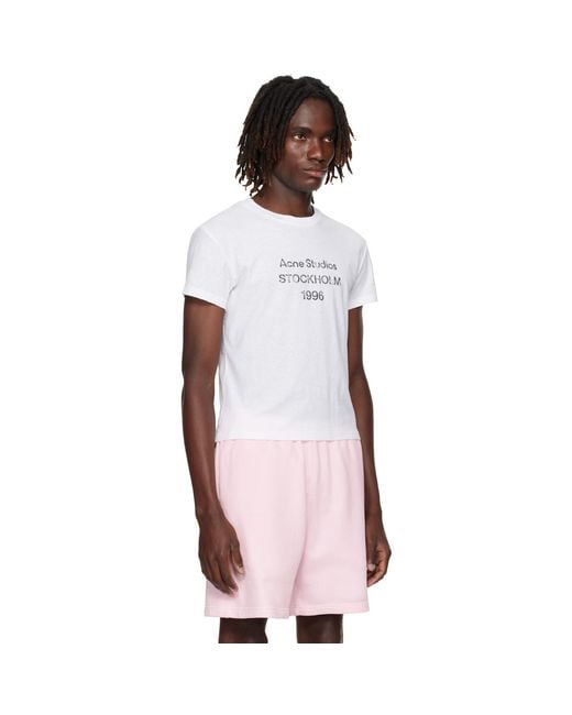 Acne Multicolor Off- Logo T-Shirt for men
