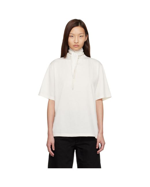 Lemaire White Off- Foulard T-Shirt