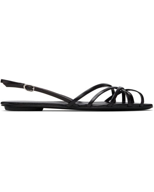 Proenza Schouler Black Uma Slingback Sandals