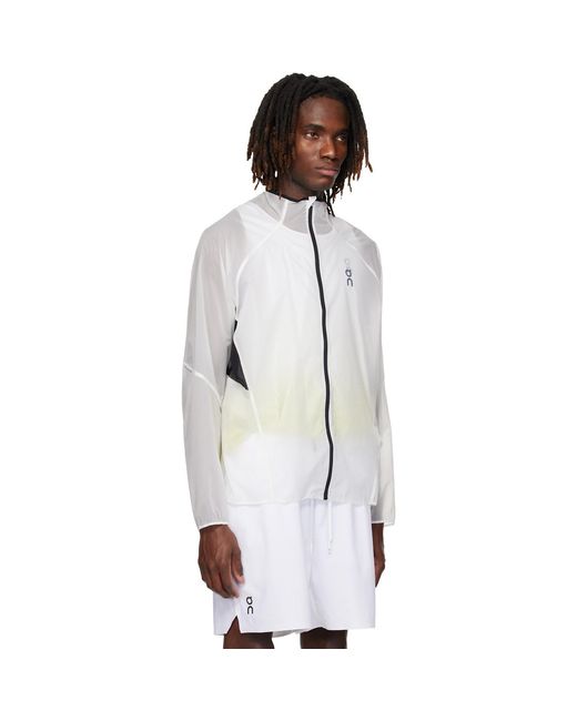 On Shoes White Zero Running Jacket for men