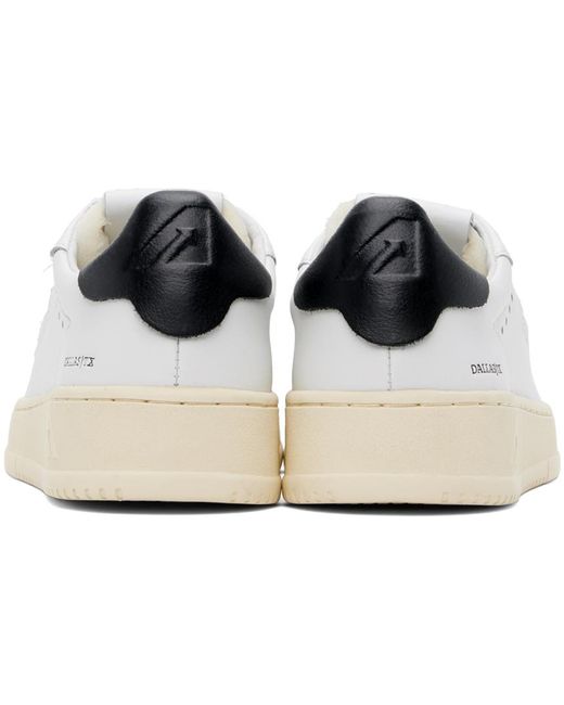 Autry Black White Dallas Low Sneakers for men