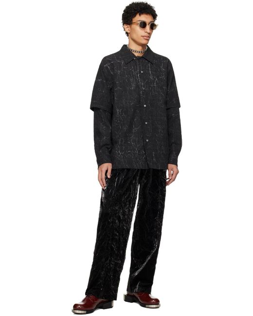 Pantalon de survêtement noir à taille élastique Han Kjobenhavn pour homme en coloris Black