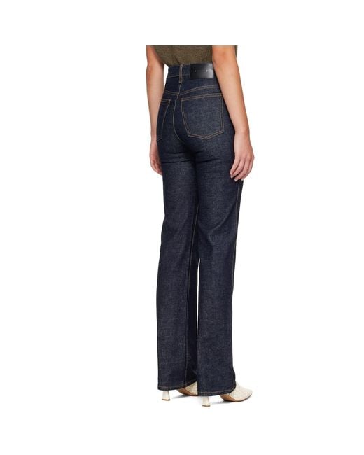 Khaite Blue Danielle Stretch Jeans