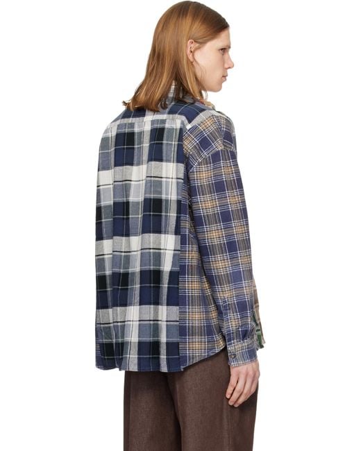 Needles Black Flannel Shirt for men