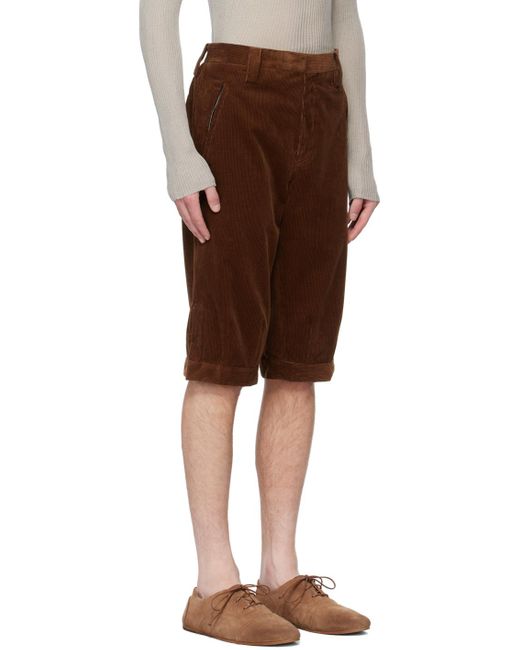Rier Brown Tan Knickerbocker Shorts for men