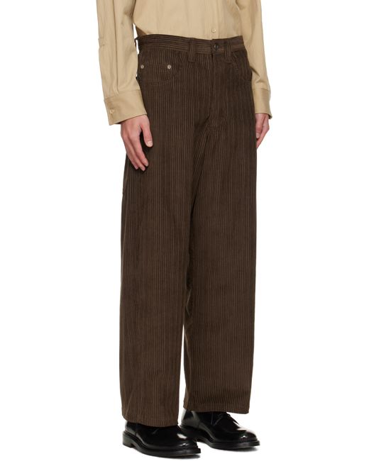 Pantalon Brun En Velours Côtelé À Poches colbo pour homme en coloris Brown
