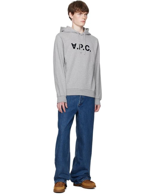 A.P.C. Black Standard Grand 'Vpc' Hoodie for men