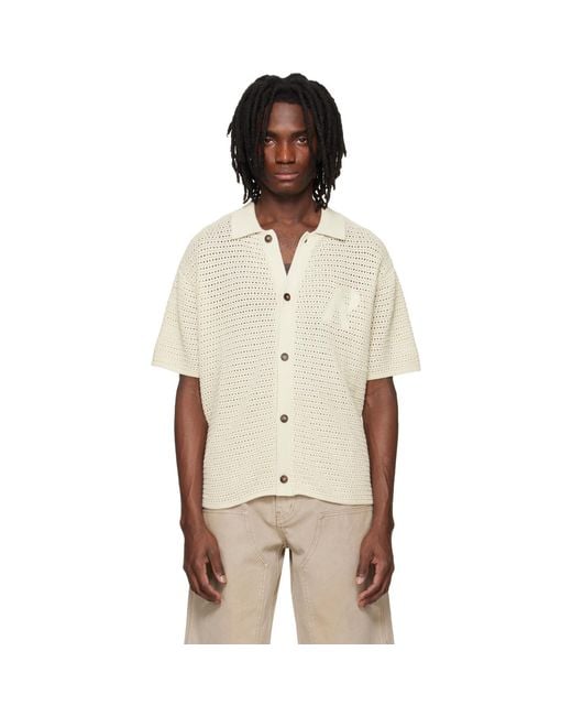 Represent Natural Off- Pico Knit Shirt for men