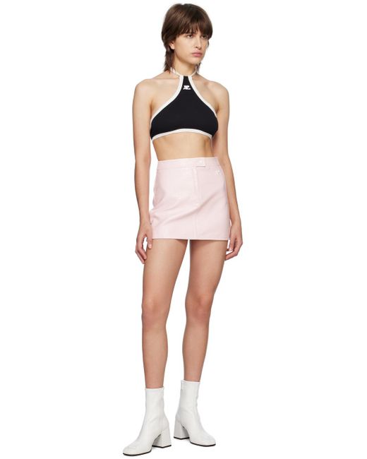 Courreges Pink Zip-fly Miniskirt