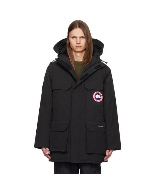 Canada Goose Black Expedition Parka Jacket For Extreme Weather Conditions for men