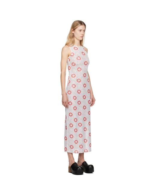 Eckhaus Latta Black Duet Maxi Dress