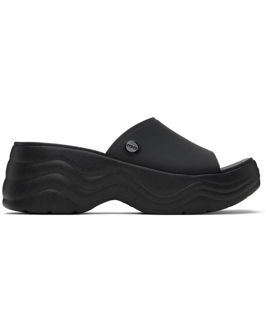 CROCSTM Black Skyline Croslitetm Slides