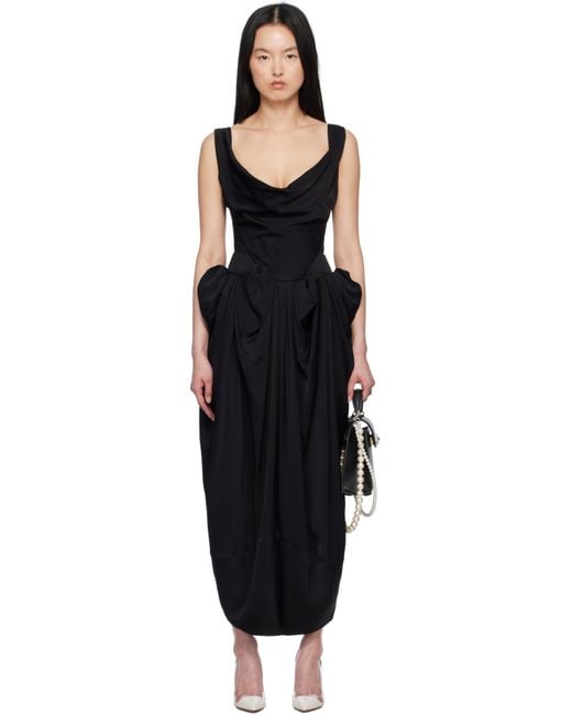 ★Vivienne Westwood★Sunday ドレス Vivienne Westwood Sunday Garden Maxi Dress in Black | Lyst