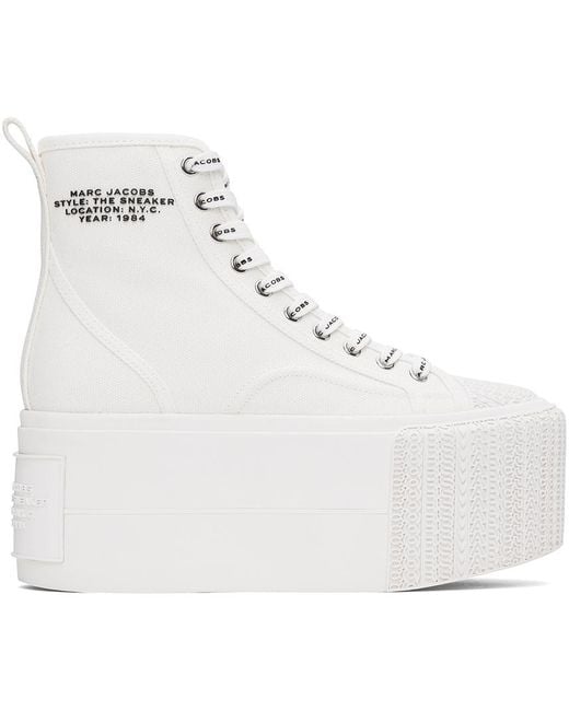 Marc Jacobs White 'The Platform High Top' Sneakers