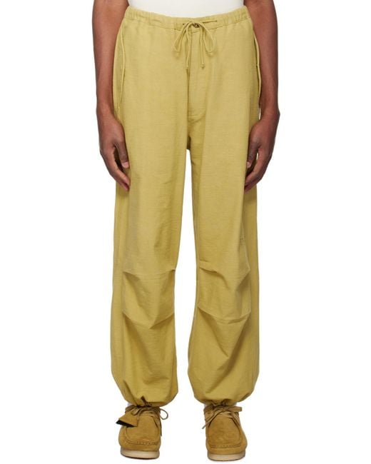STORY mfg. Yellow Paco Trousers for men