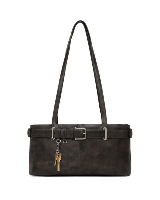 OSOI Black Shoulder Brocle Bag