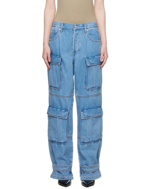 GRLFRND Blue Lex Cargo Jeans